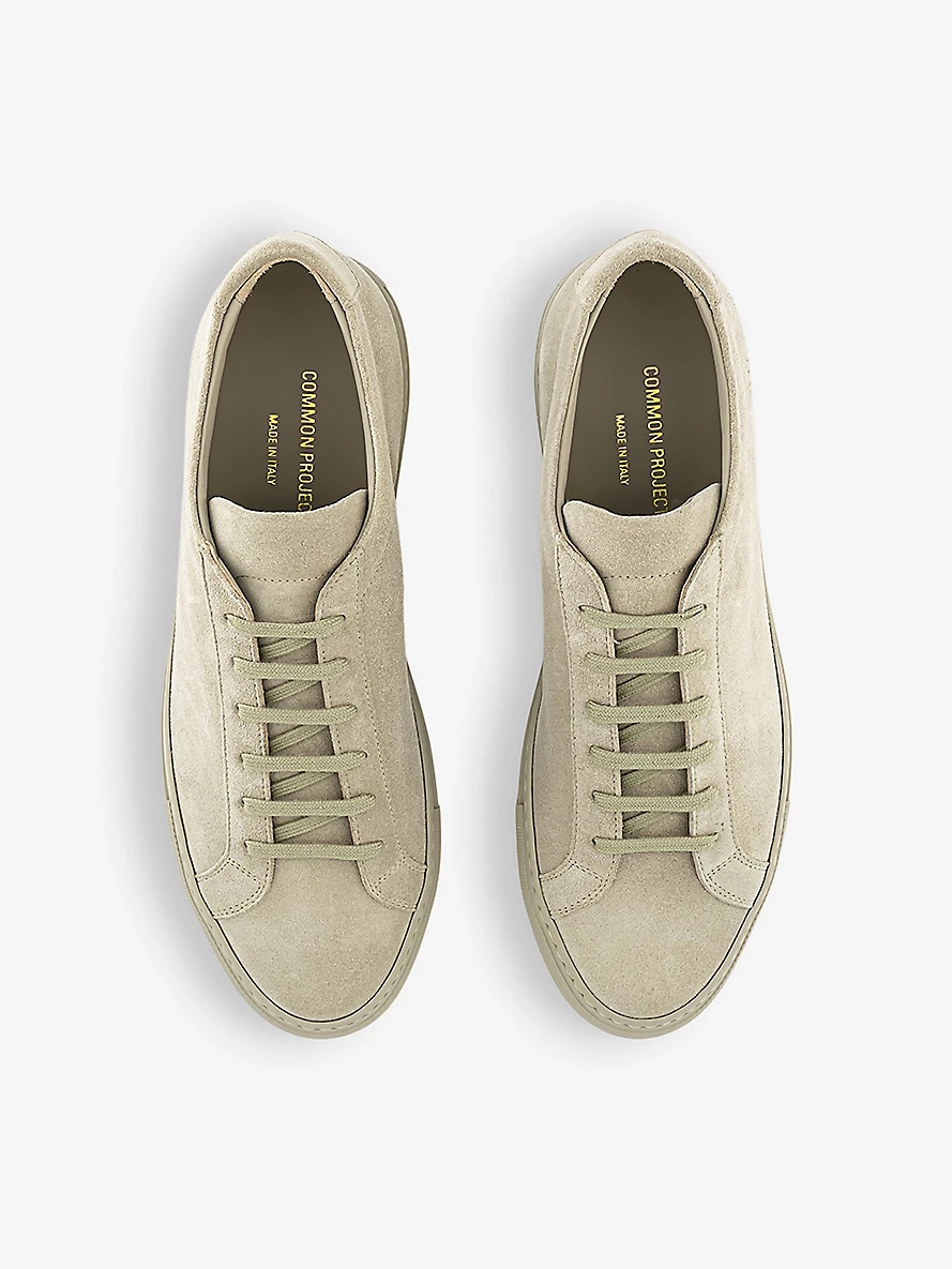 Achilles Low number-print suede low-top trainers - 2