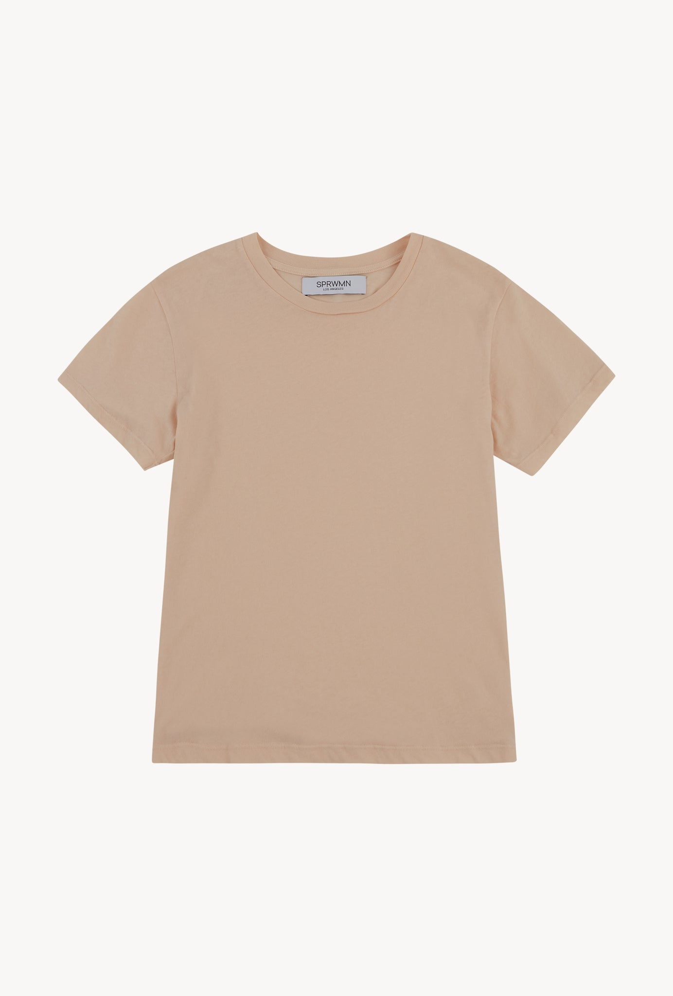 POWDER PINK COTTON BABY TEE - 1