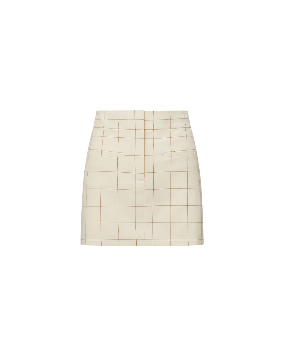 ELARA PLAID SKIRT - 1