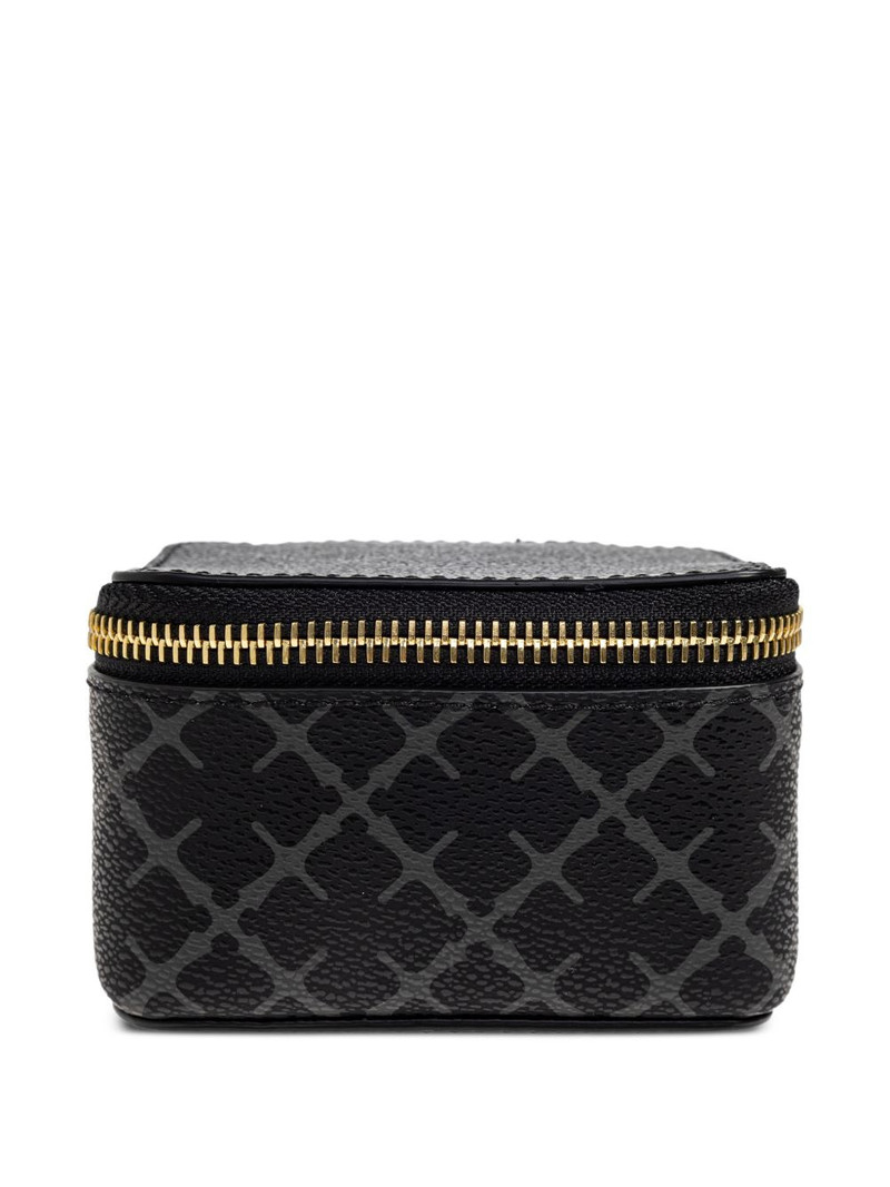 geometric-print zip-fastening jewellery box 1