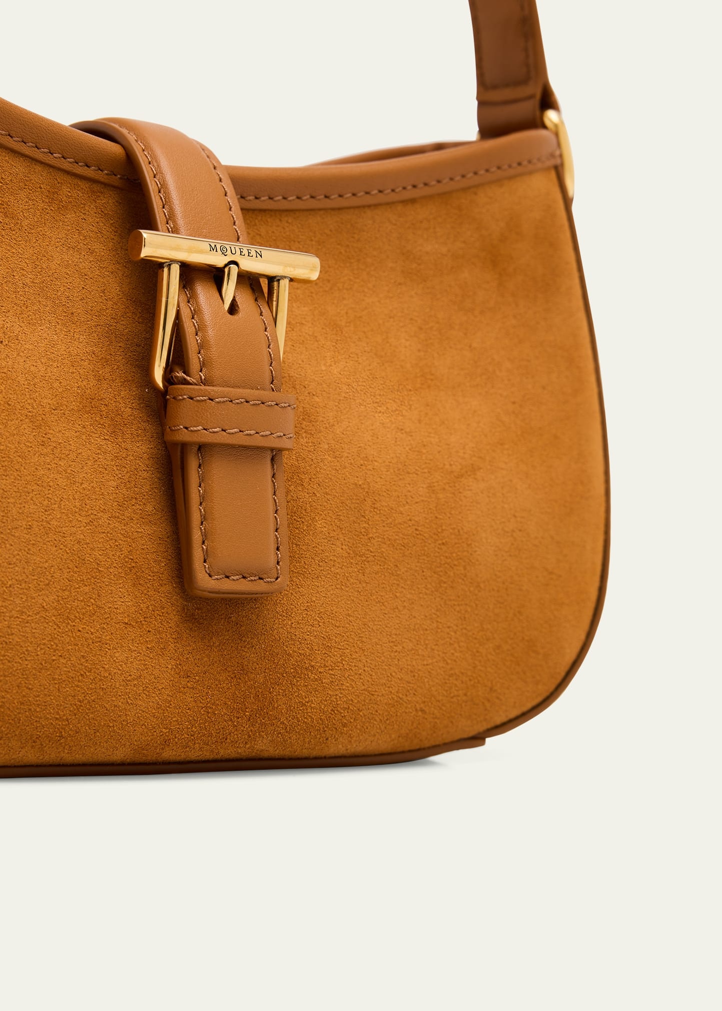 T-Bar Mini Suede Shoulder Bag - 5