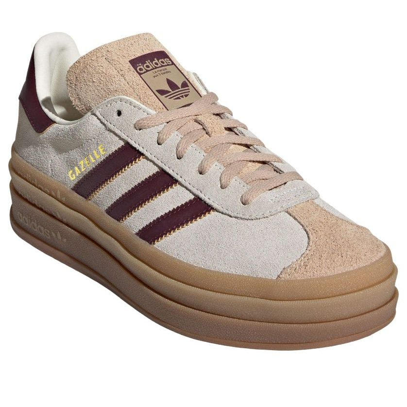 (WMNS) adidas Gazelle 'Beige Burgundy' JQ5127 - 3