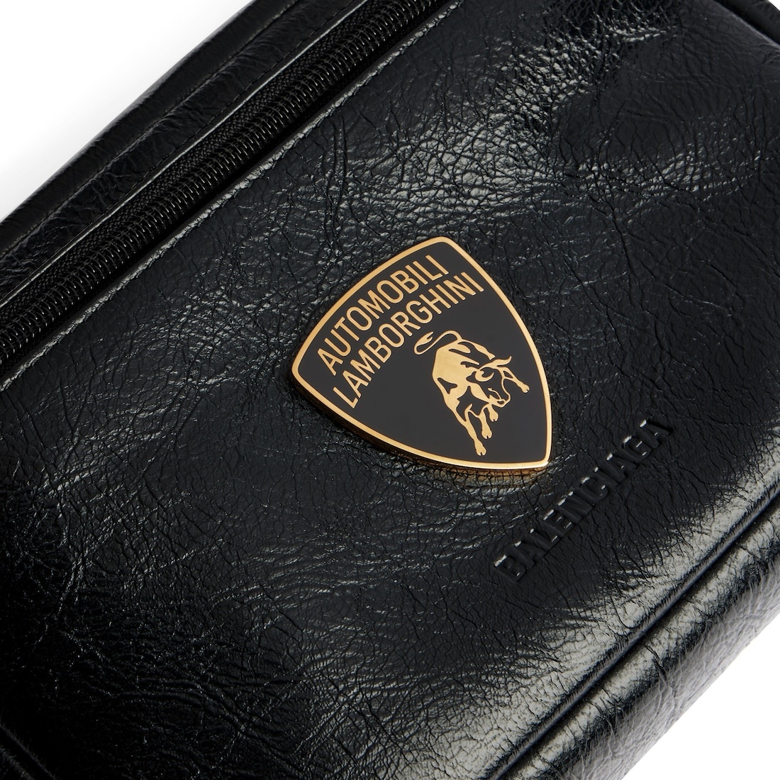 Men's Balenciaga | Automobili Lamborghini Explorer Shoulder Bag  in Black - 5