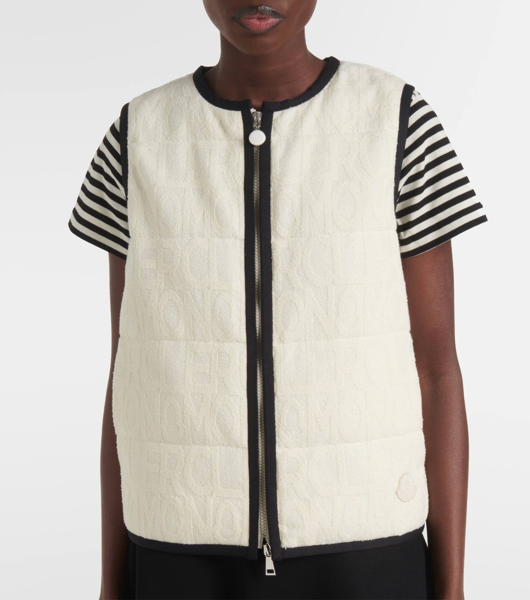 Padded cotton-bend vest - 4
