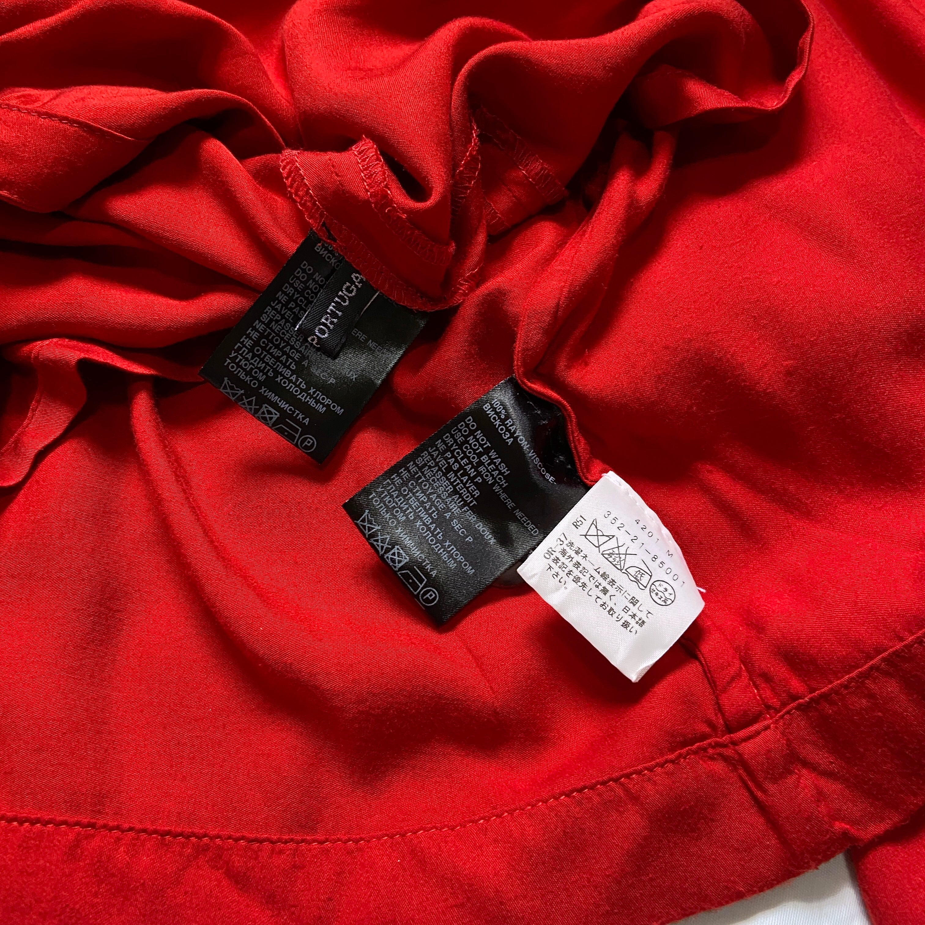 Ann Demeulemeester Spring 2010 Red Riding Hood Jacket and Skirt Set - 7