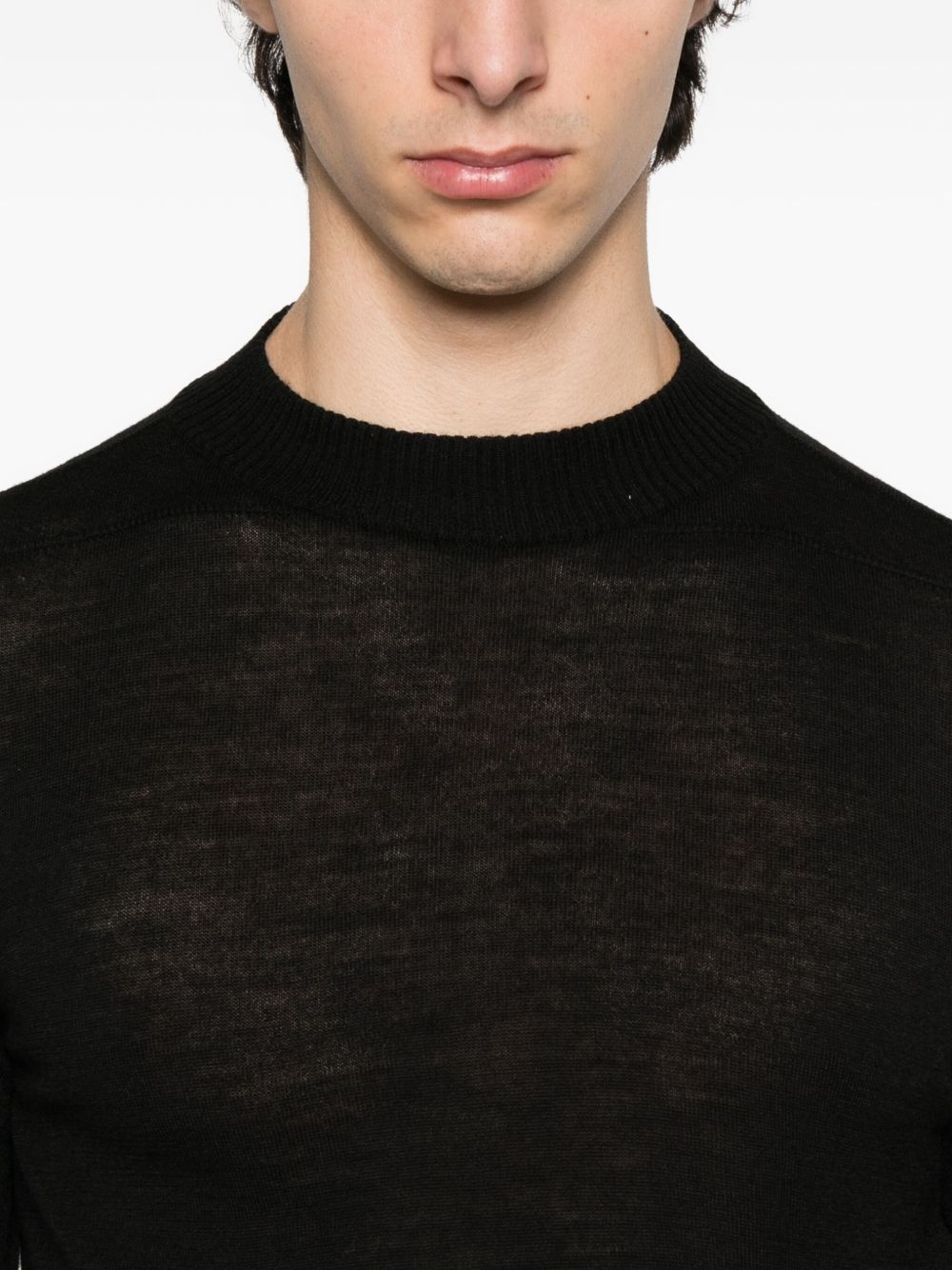 long-sleeved wool T-shirt - 5