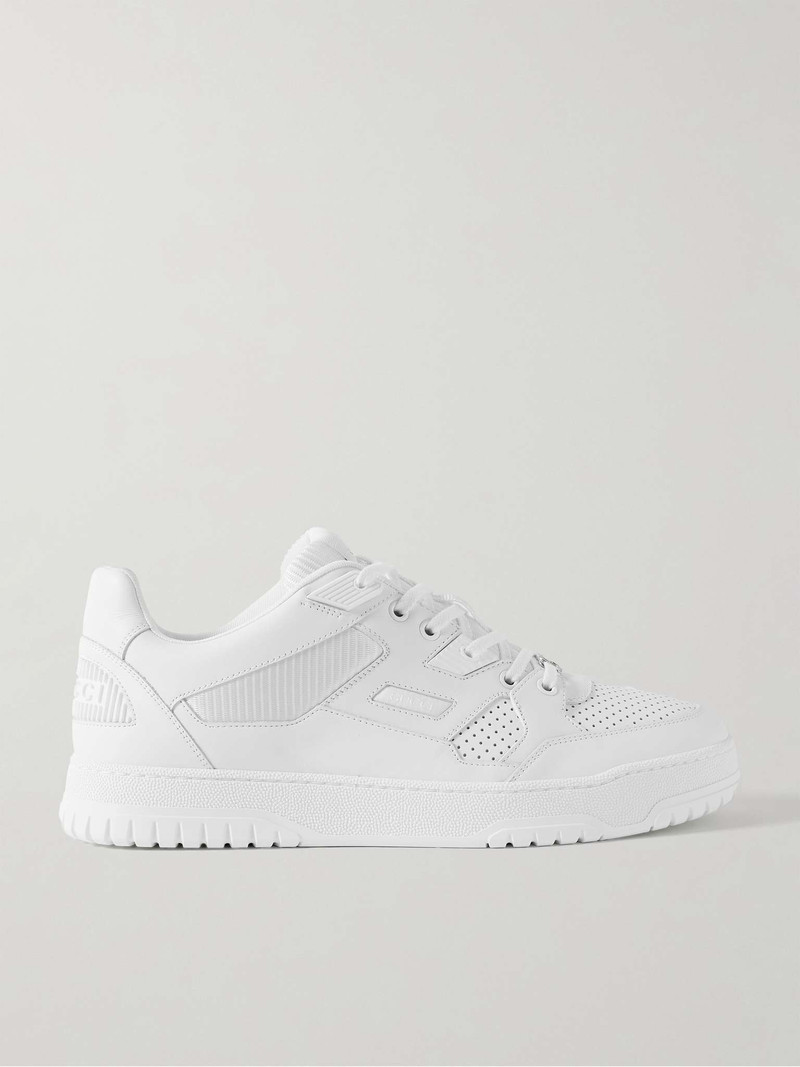 Jones Perforated Leather and Mesh Sneakers - 1