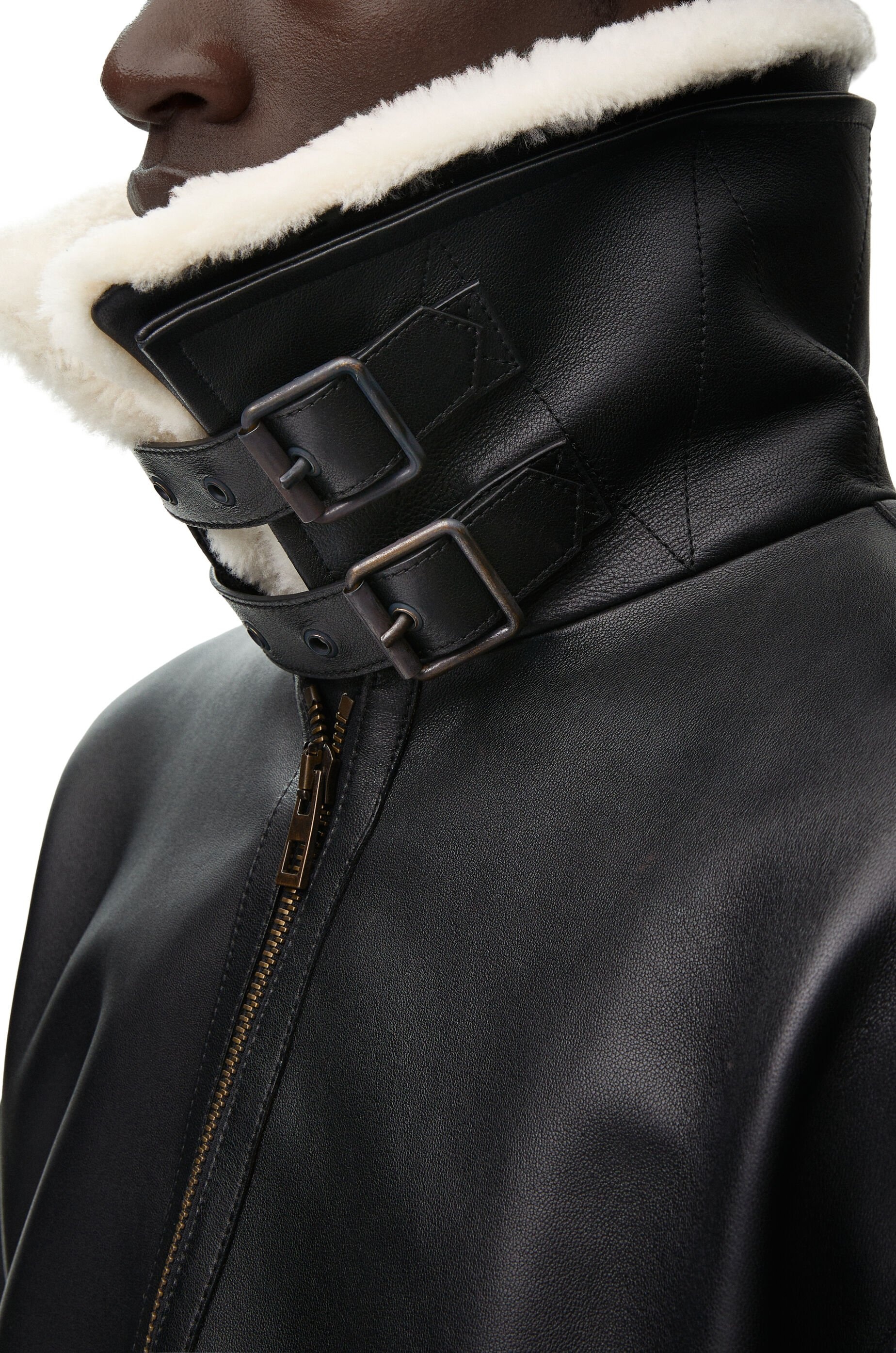 Aviator jacket in shearling - 6