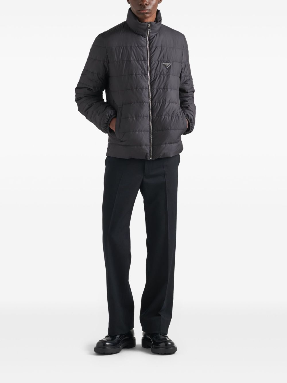logo down jacket - 2