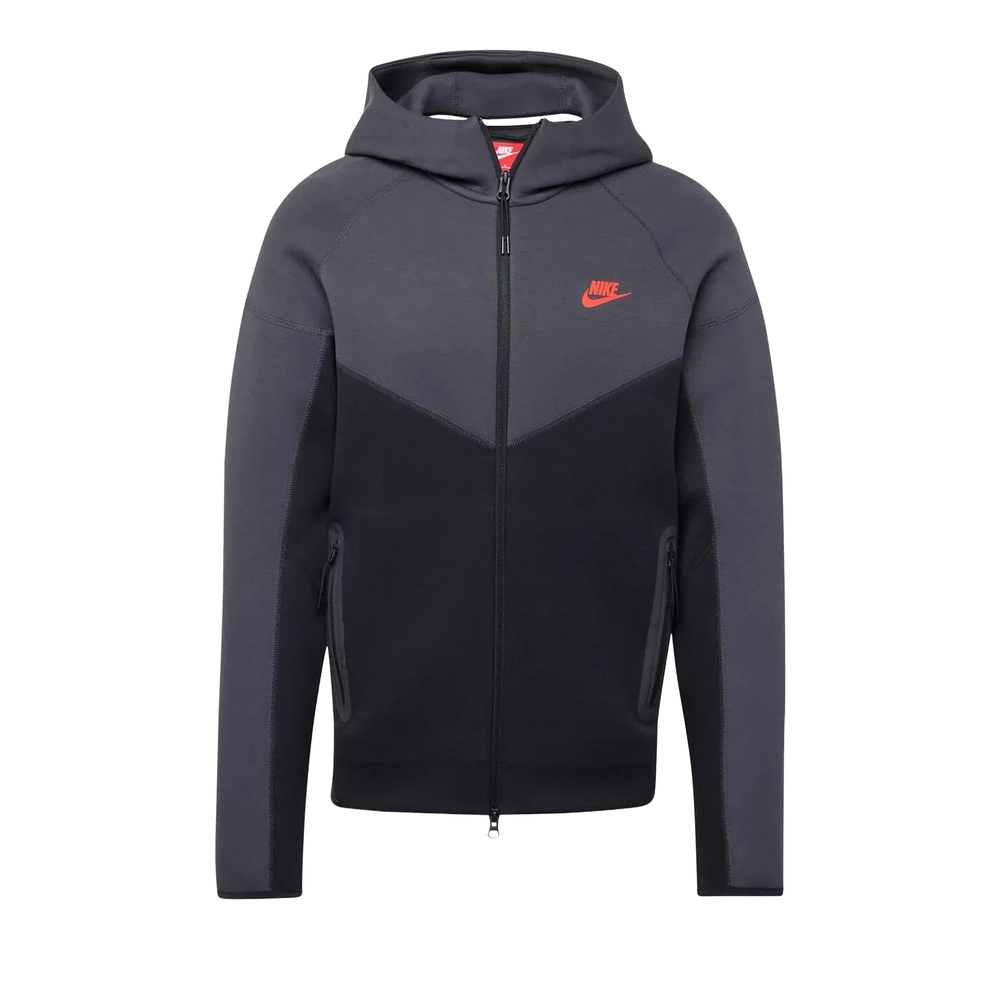 Nike Sportswear Tech Fleece Windrunner 'Black/Dark Smoke Grey/Light Crimson' - 1