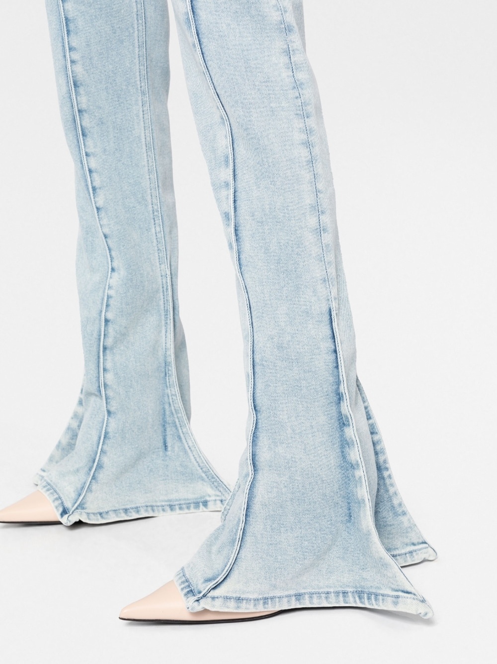 mid-rise bell-bottom jeans - 3