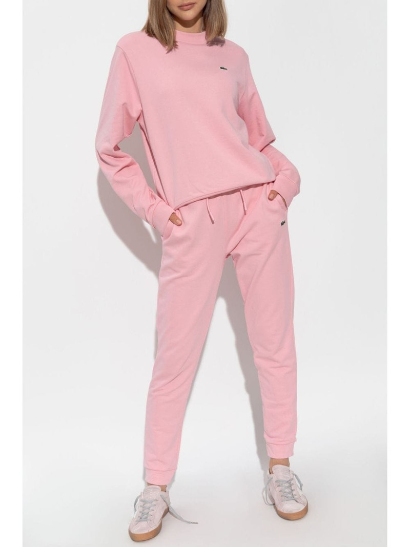 LACOSTE logo-embroidered cotton track pants outlook