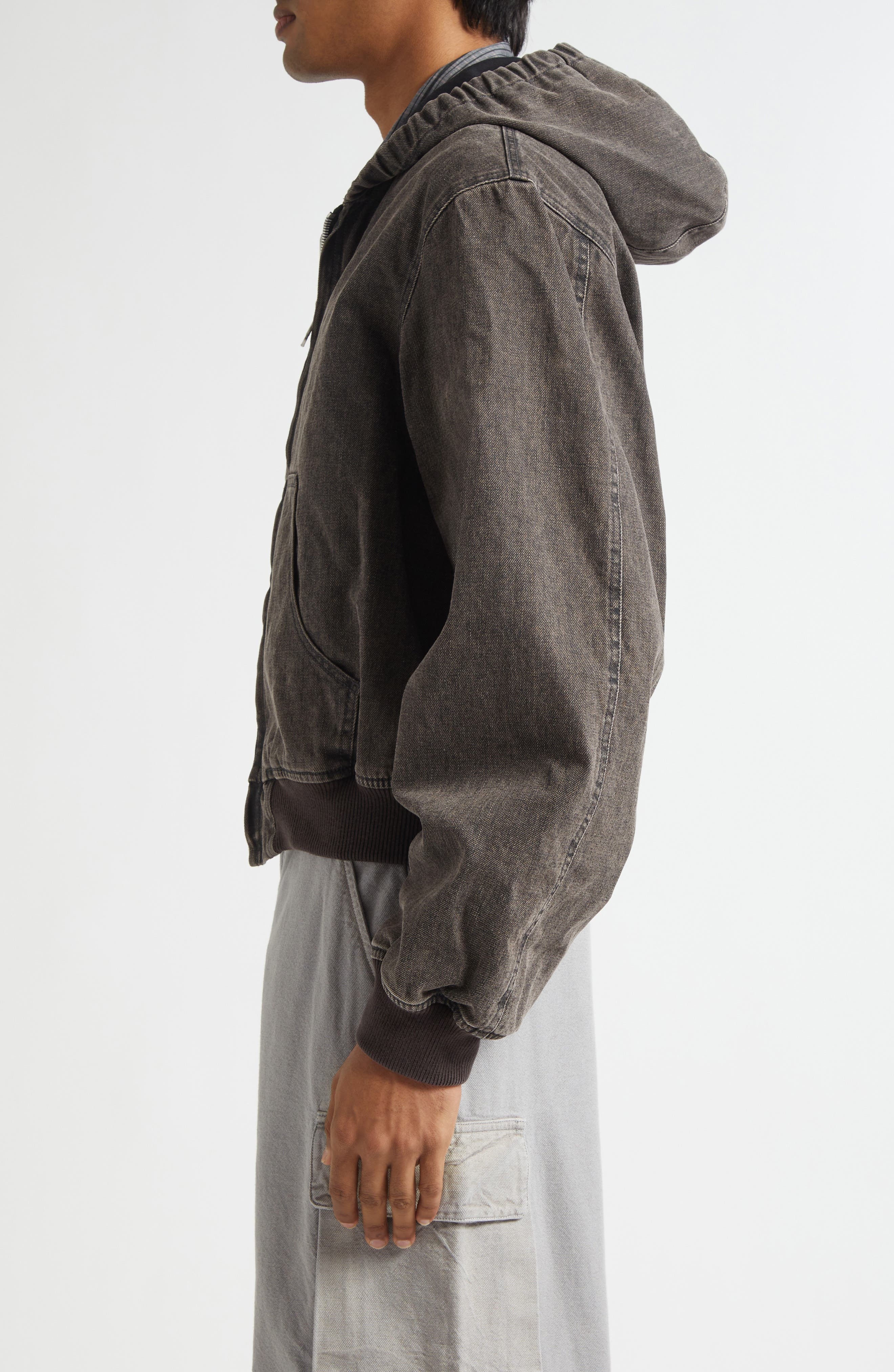 OUR LEGACY Bank Jacket in Black Coated Wash at Nordstrom - 4