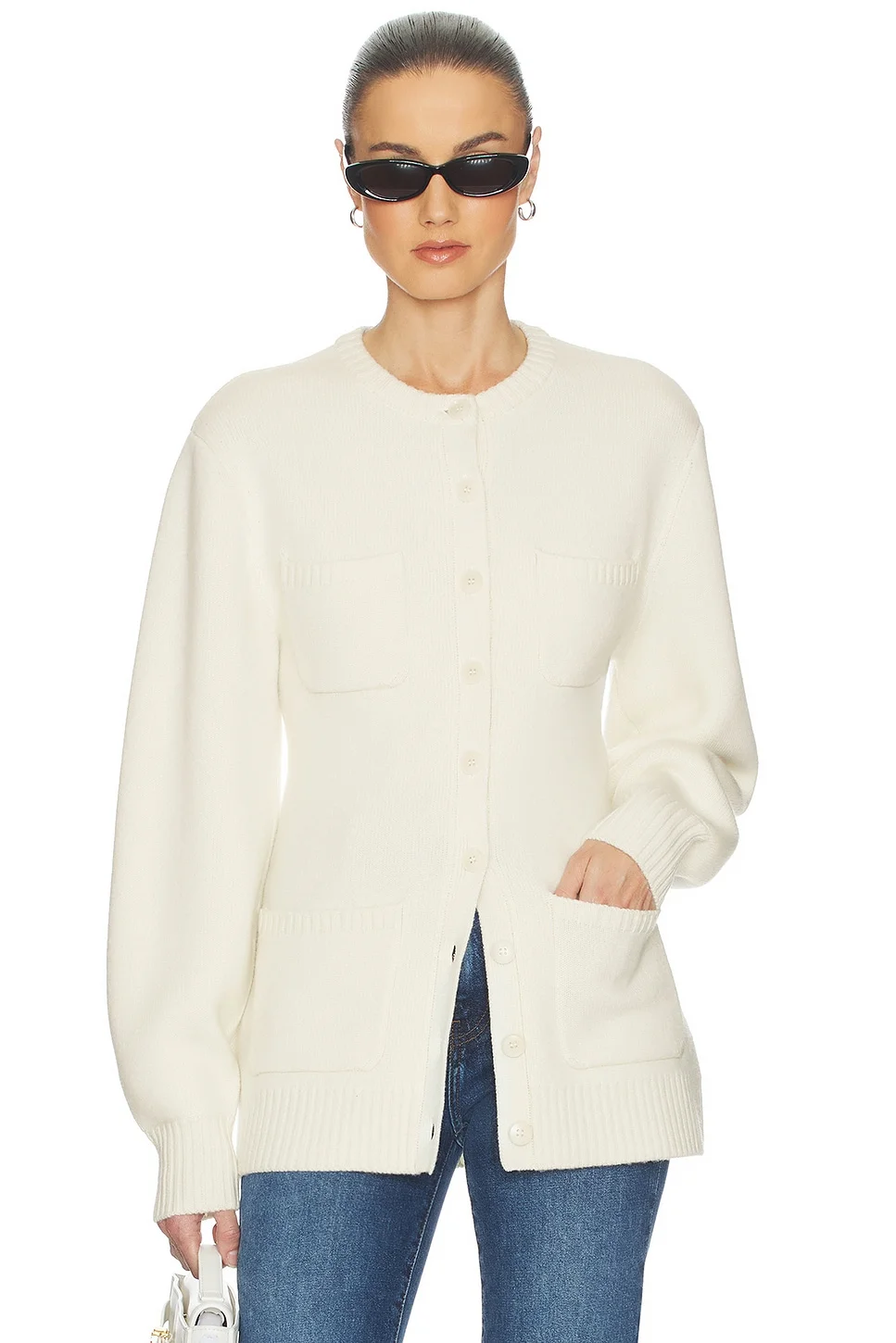 Devika Wool Cashmere Cardigan - 1