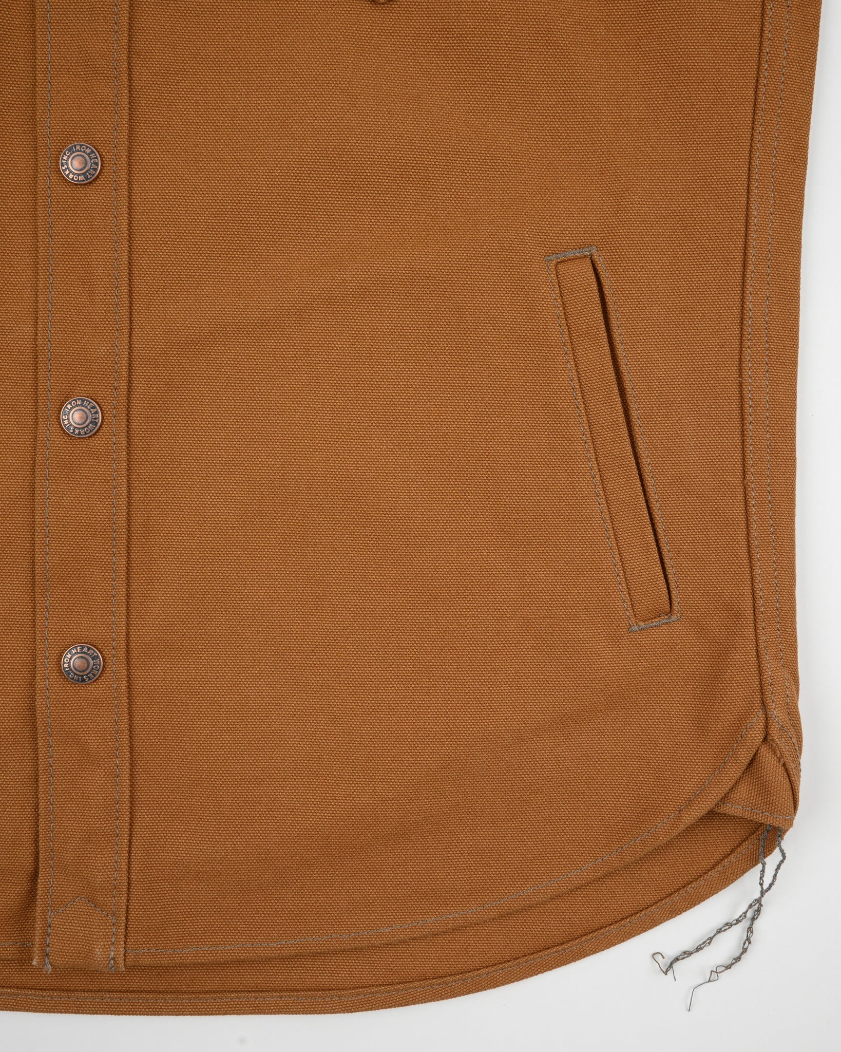 17OZ COTTON DUCK CPO SHIRT - BROWN - 11