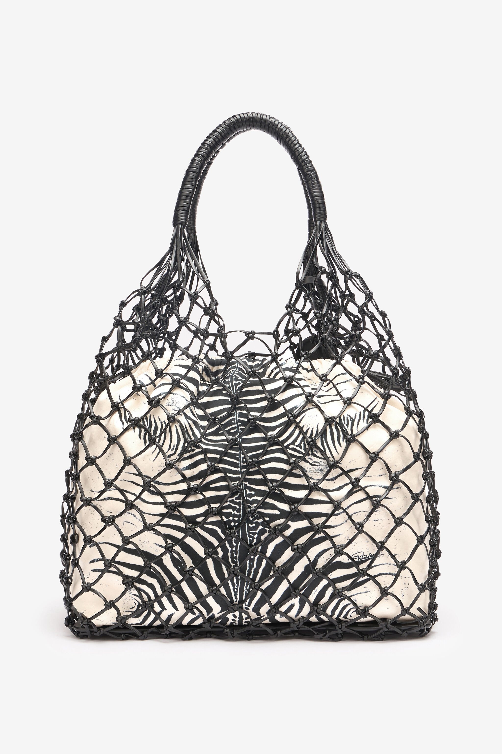 Bag With Mesh And Mini Zebra Print - 3