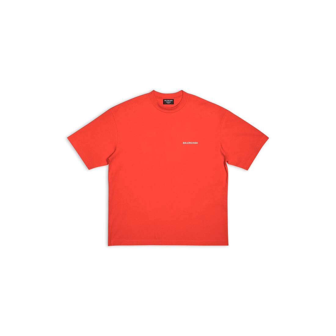 Tシャツ・カットソー BALENCIAGA Men T Shirts 764235TSVK1 5003 RED BALENCIAGA Men's Balenciaga T-shirt Regular Fit in Red