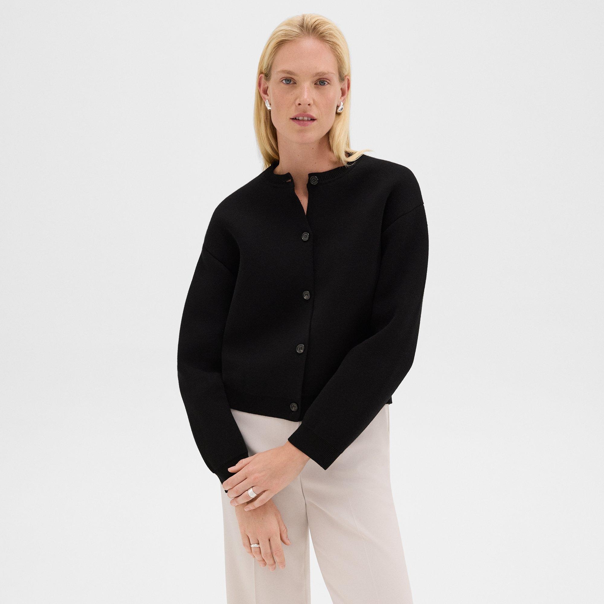 Structured Cardigan in Cotton - 2