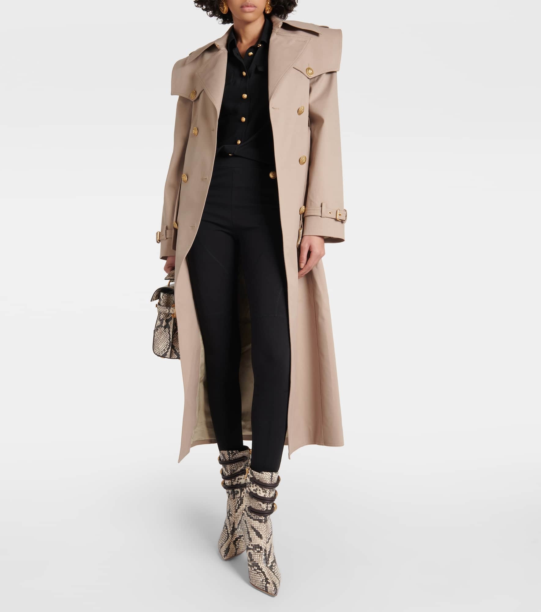 Alma snake-effect leather ankle boots - 2