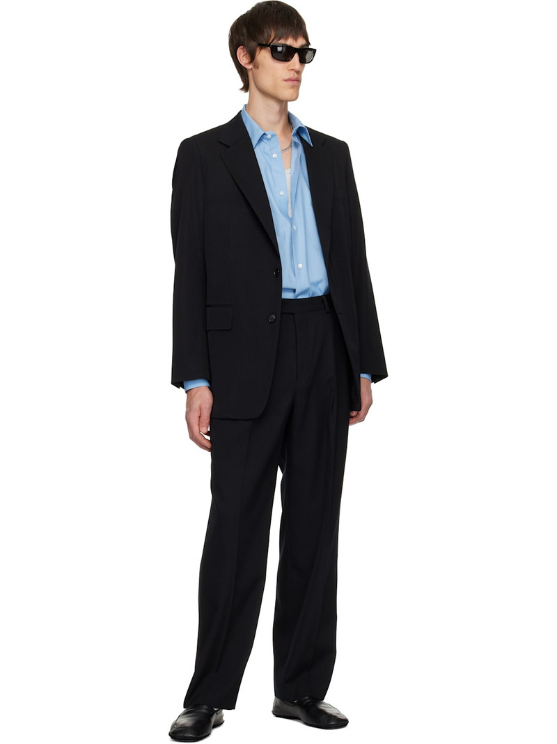 AURALEE Black Light Wool Two-Tucks Trousers outlook