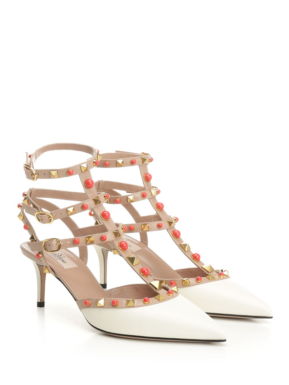 Rockstud Sandals White - 2