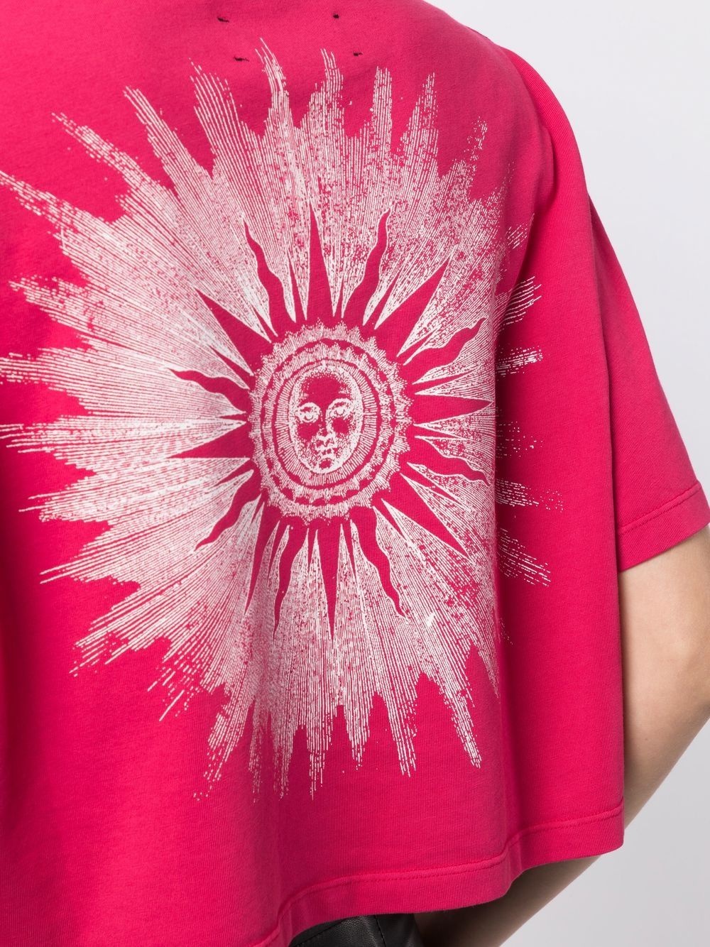 logo-print cropped T-shirt - 5