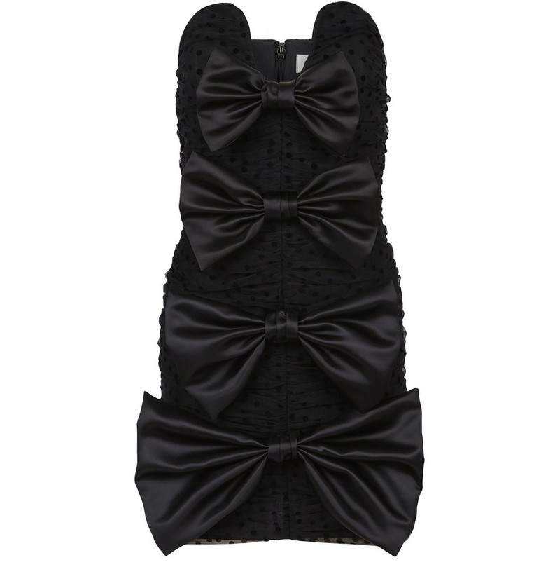 Bustier dress with bow details 1