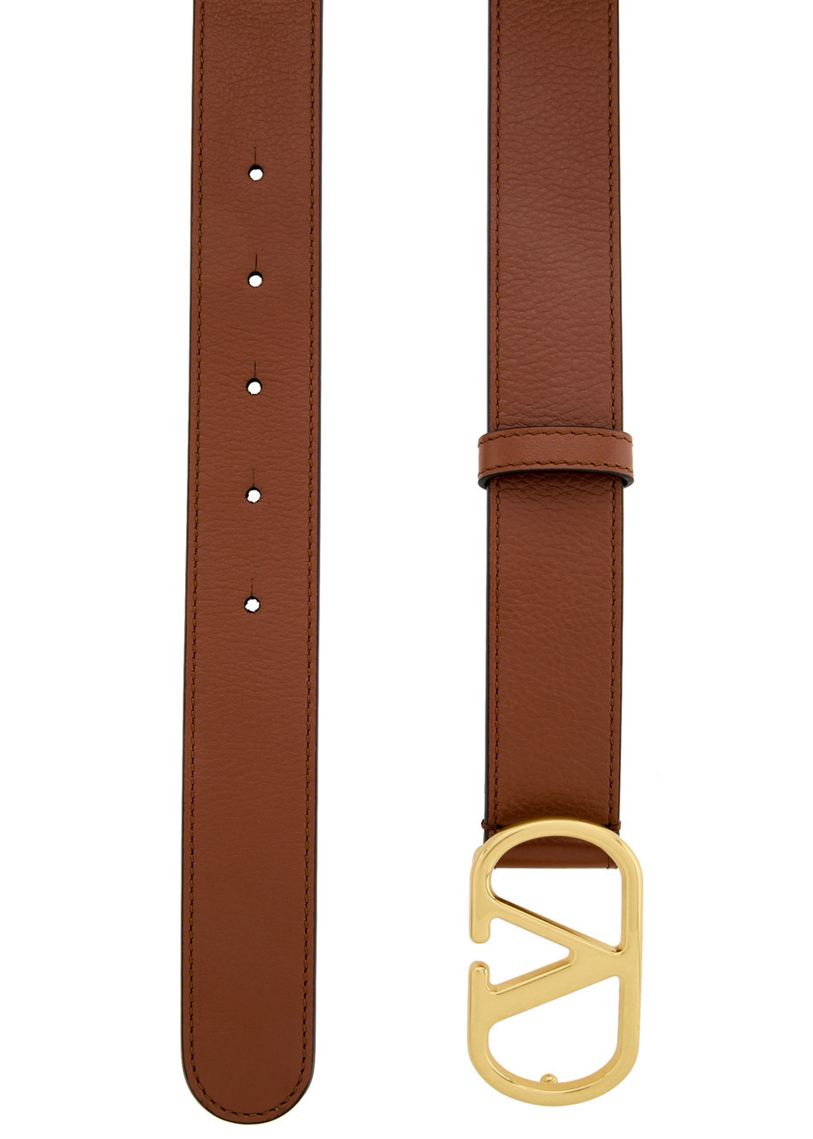 Valentino Garavani VLogo Grained Leather Belt - 2