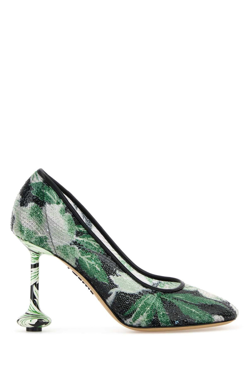 Loewe Women Embellished Mesh Toy Pumps - 1