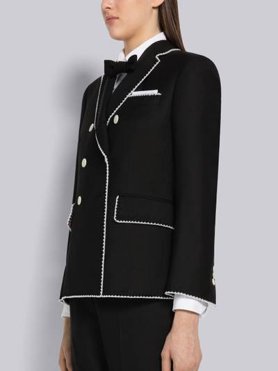 Thom Browne Super 120s Wool Twill Classic Sport Coat With Pearls outlook