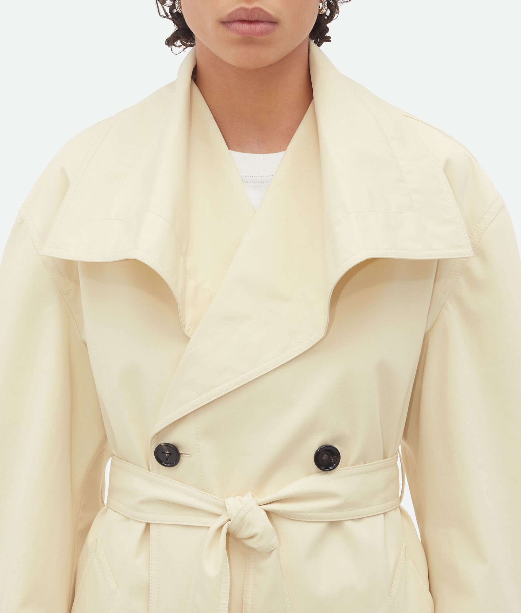 Bottega Veneta Light Cotton Twill Trench Coat | REVERSIBLE