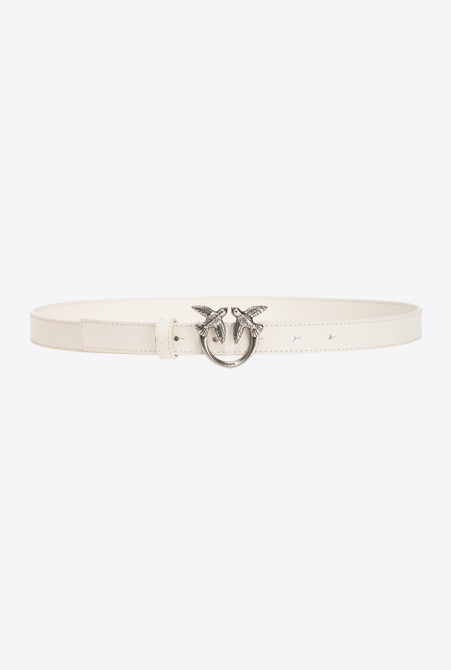 LOVE BIRDS THIN LEATHER BELT 2CM - 1