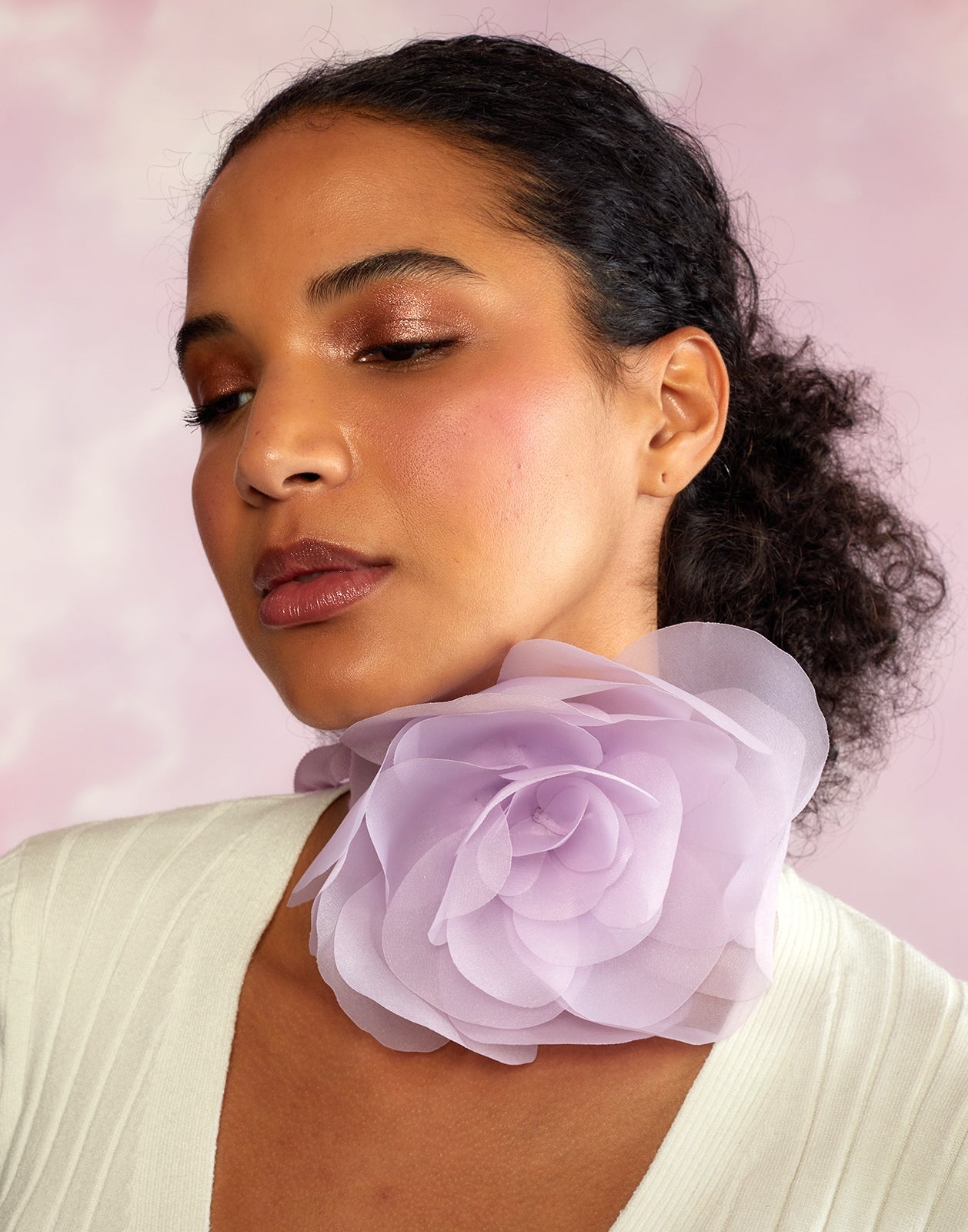 Organza Flower Ties - 1