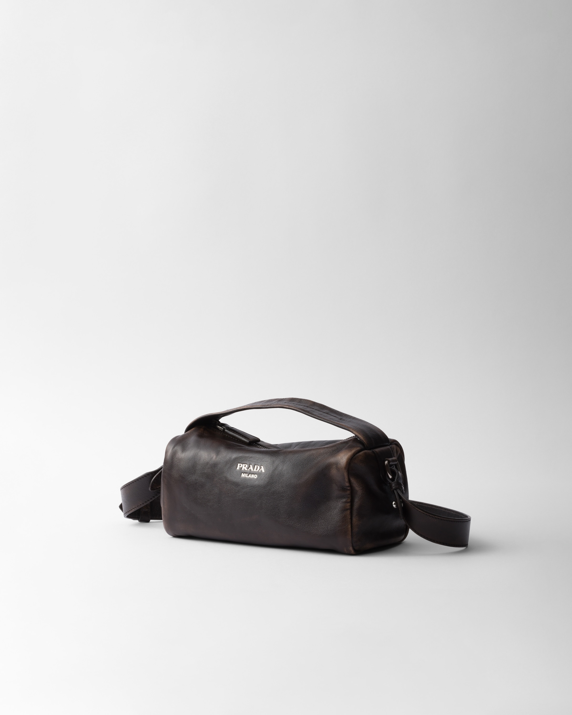 PRADA＊Nappa leather shoulder bag ヴィンテージバッグ＊送料込 Prada Nappa Stripes Leather Shoulder Bag | Resale Generation