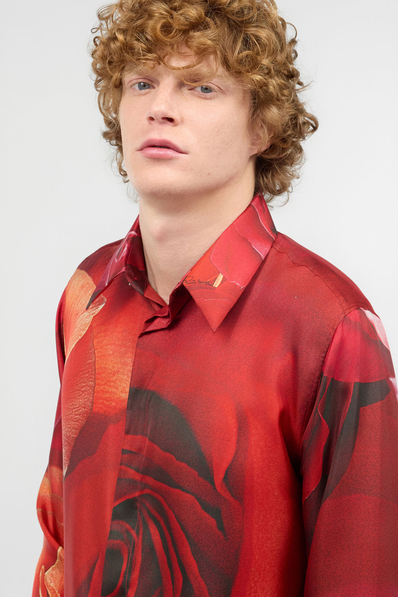 Shirt With Garden Rose Print 6