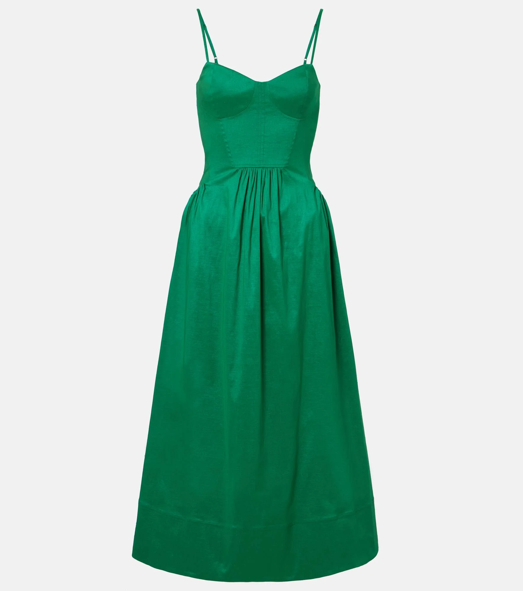 Bailey belted pleated midi dress - 1