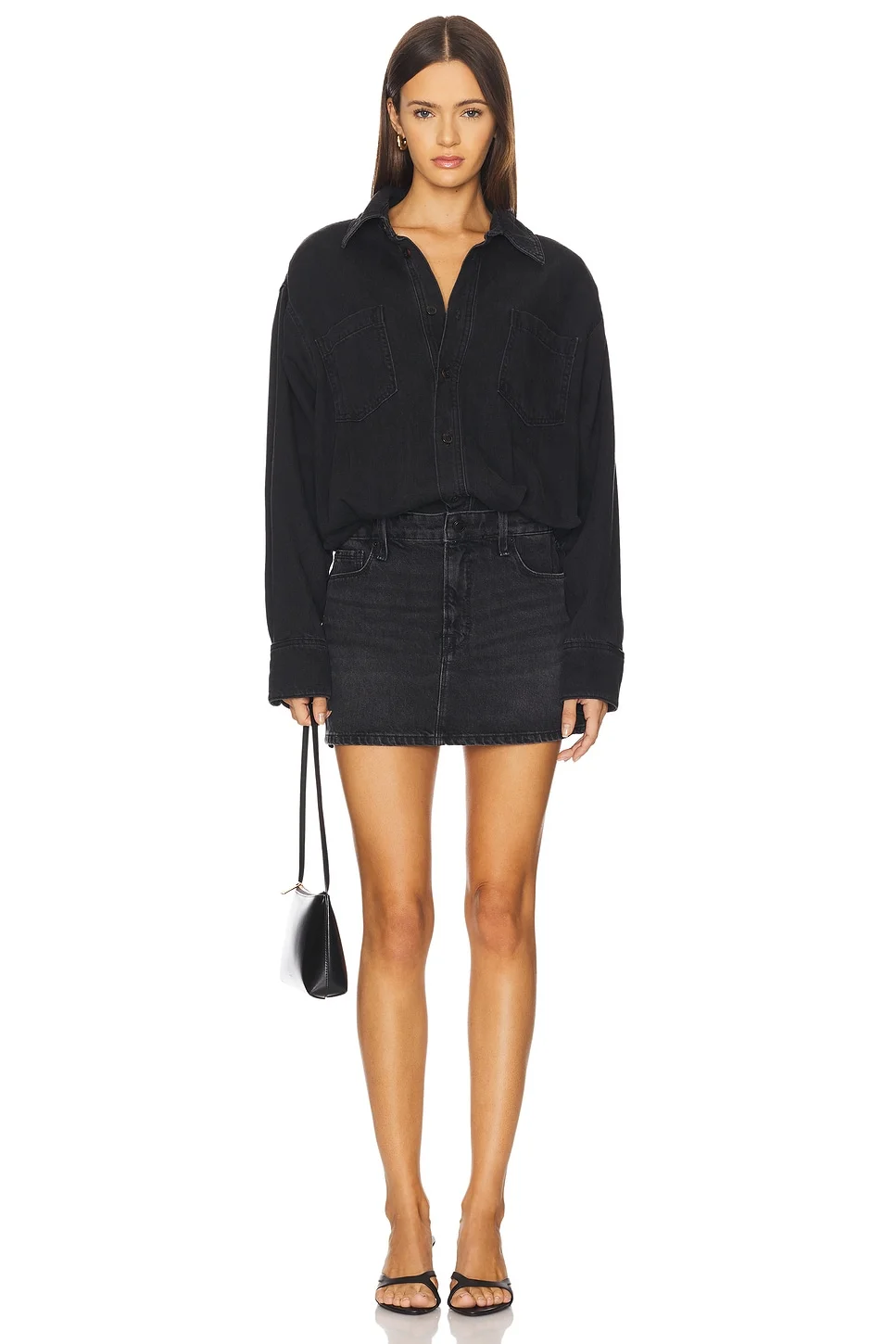 Denim Shirt Dress - 1
