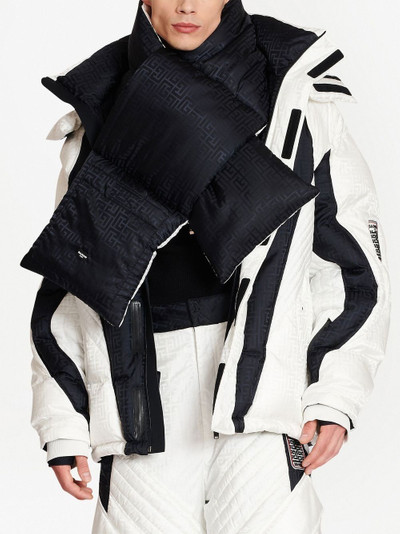 Balmain quilted two-tone scarf outlook