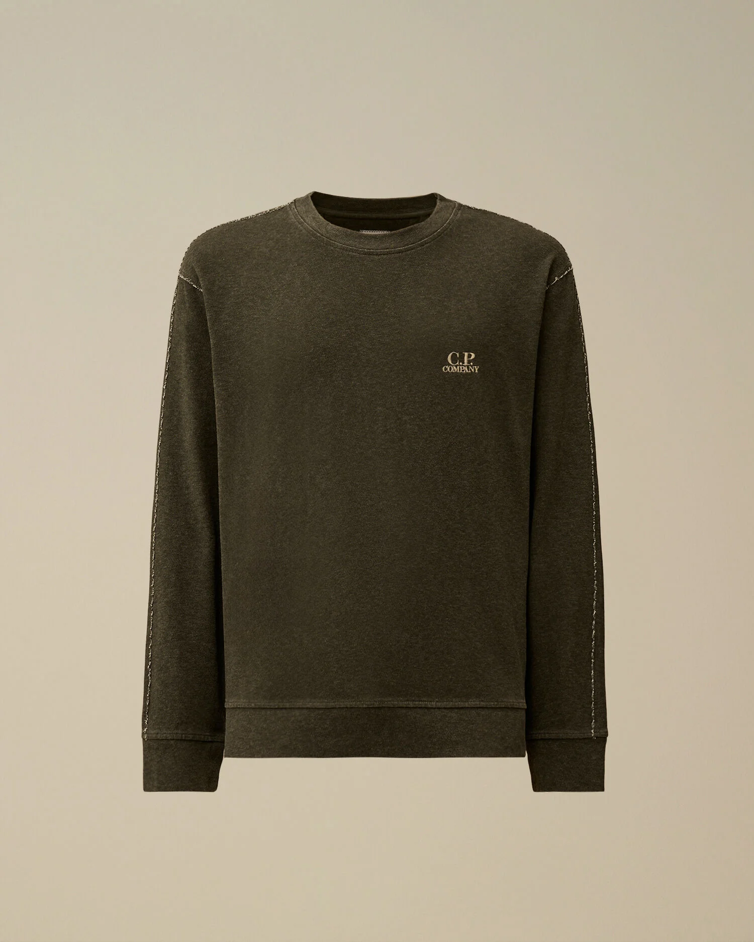 Heavy Jersey Plated Crewneck Sweatshirt - 1