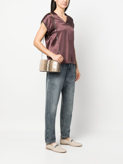 Brunello Cucinelli sequin-detail cross body bag outlook