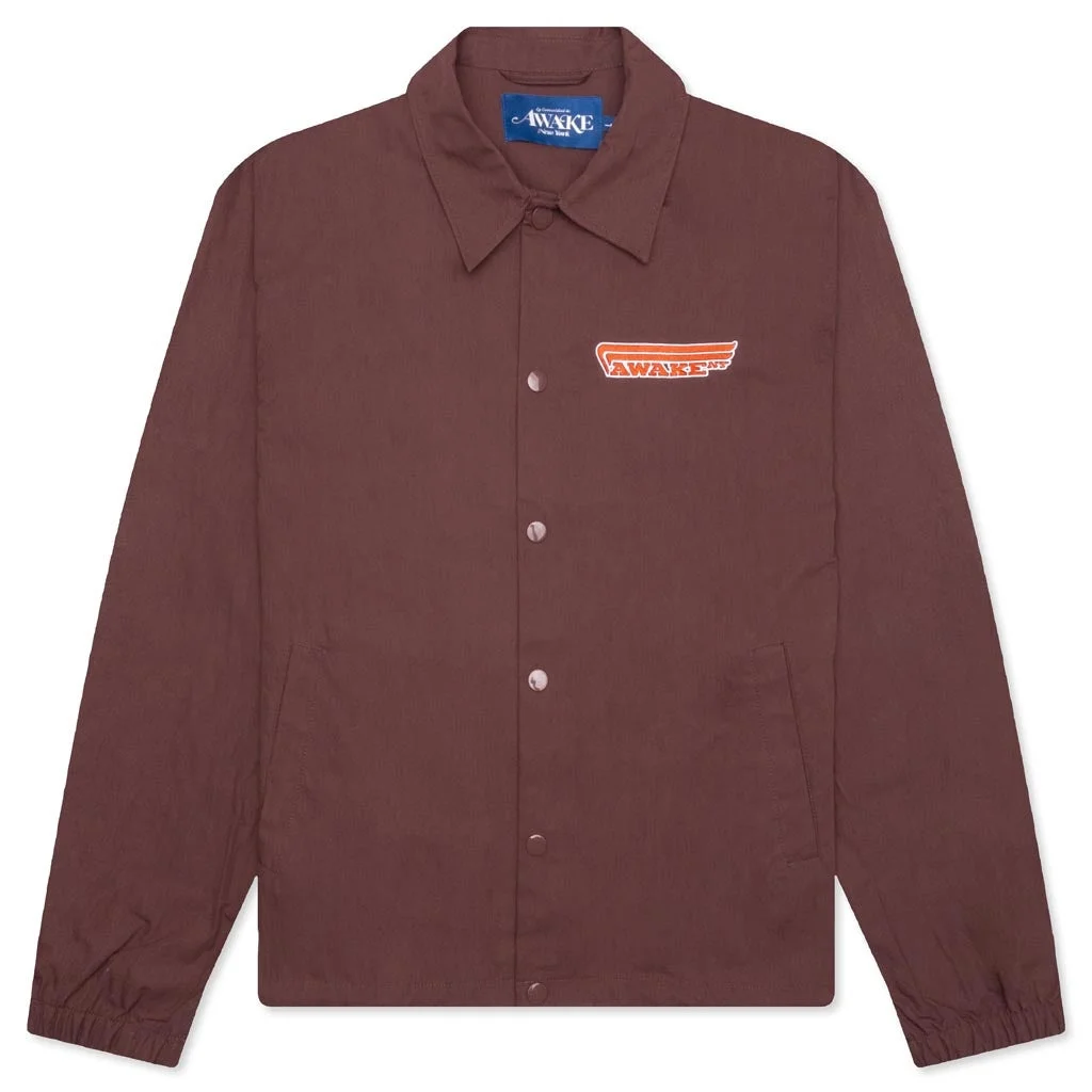 4 WHEELER COACHES JACKET - BROWN - 1