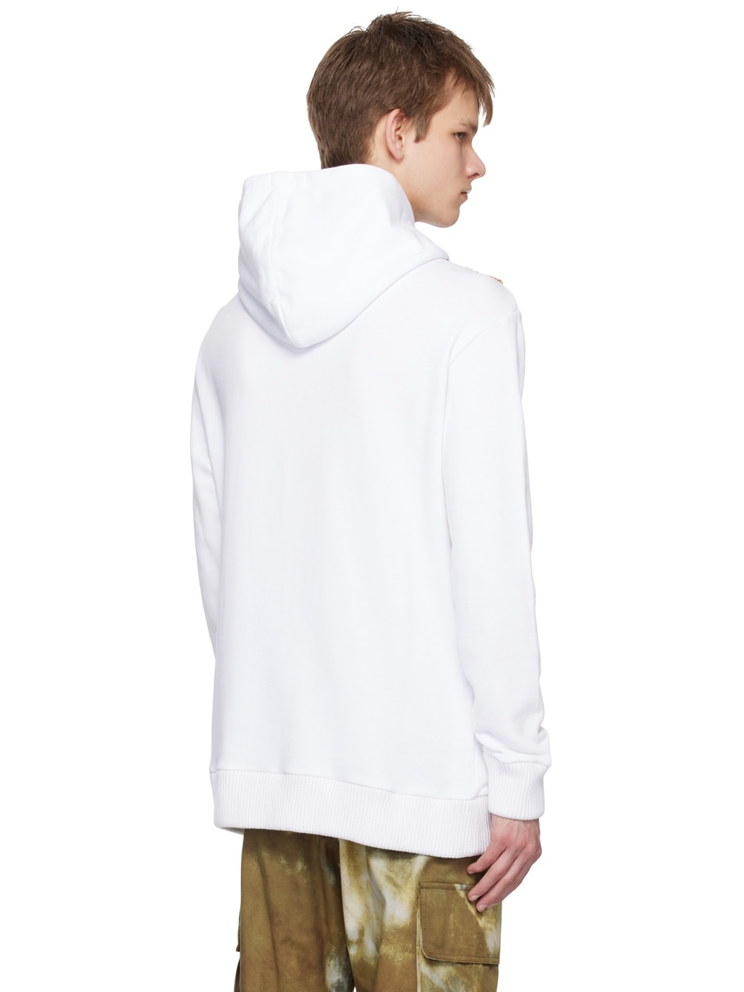 White Zebra Stripes Hoodie - 3