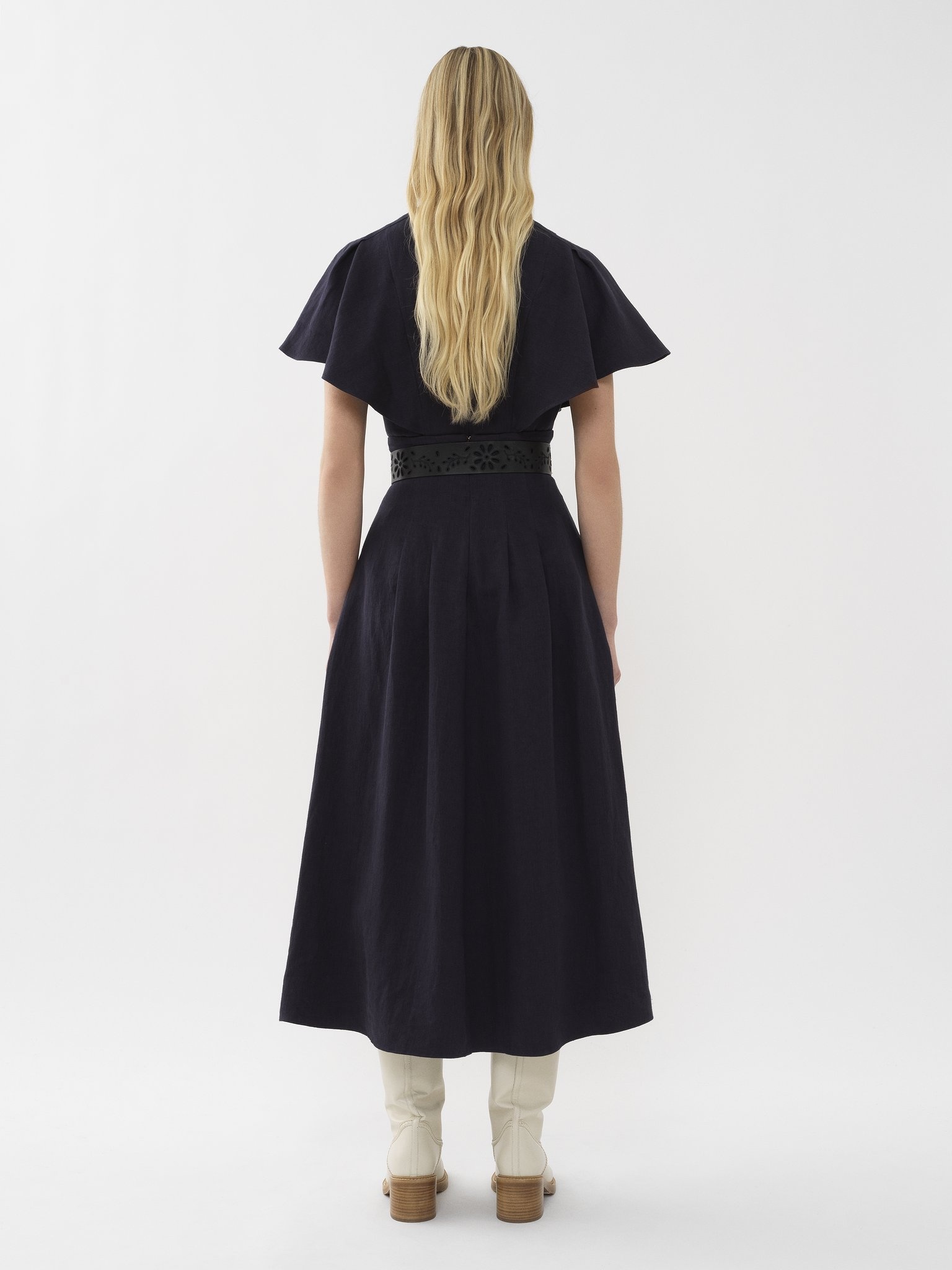 PLEATED MID-LENGTH SKIRT - 3