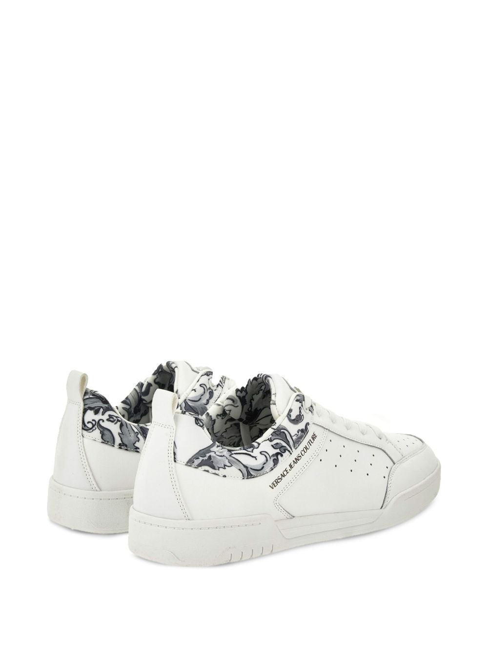 Barocco-print perforated sneakers - 3
