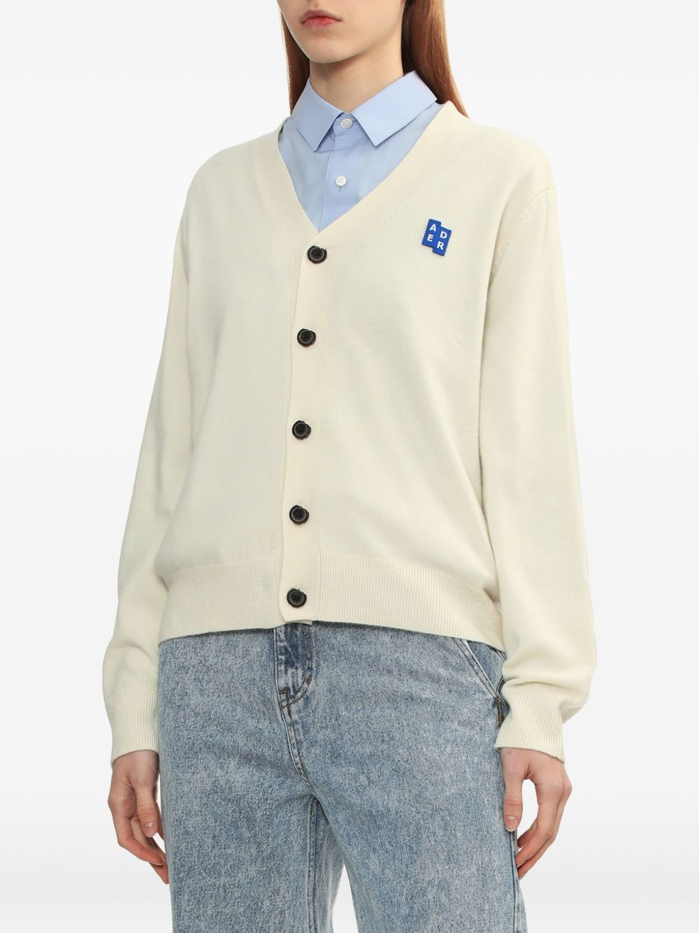 Sig; BL Tag logo-patch button cardigan - 3