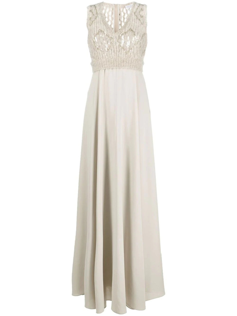 sequin-embellished sleeveless gown 1