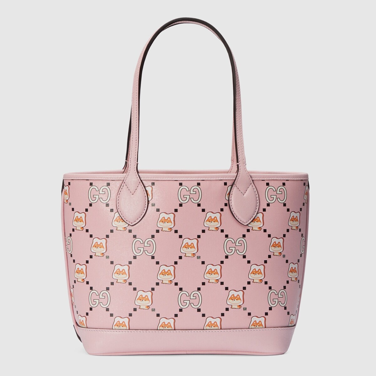 GG animal print small tote bag - 4