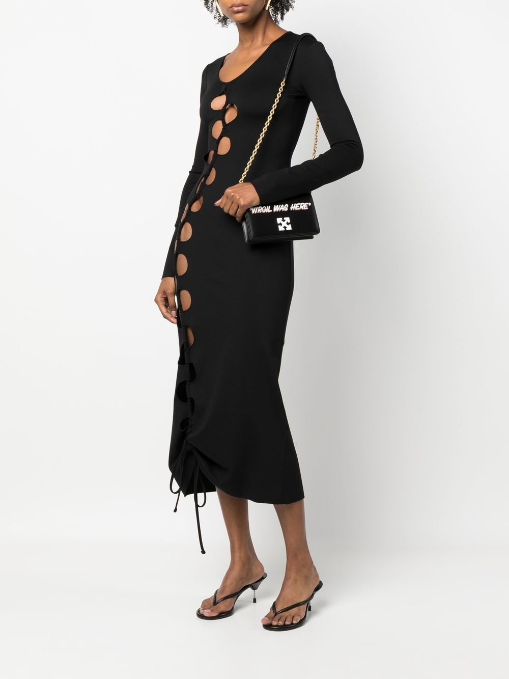 cut out-detail maxi dress - 2