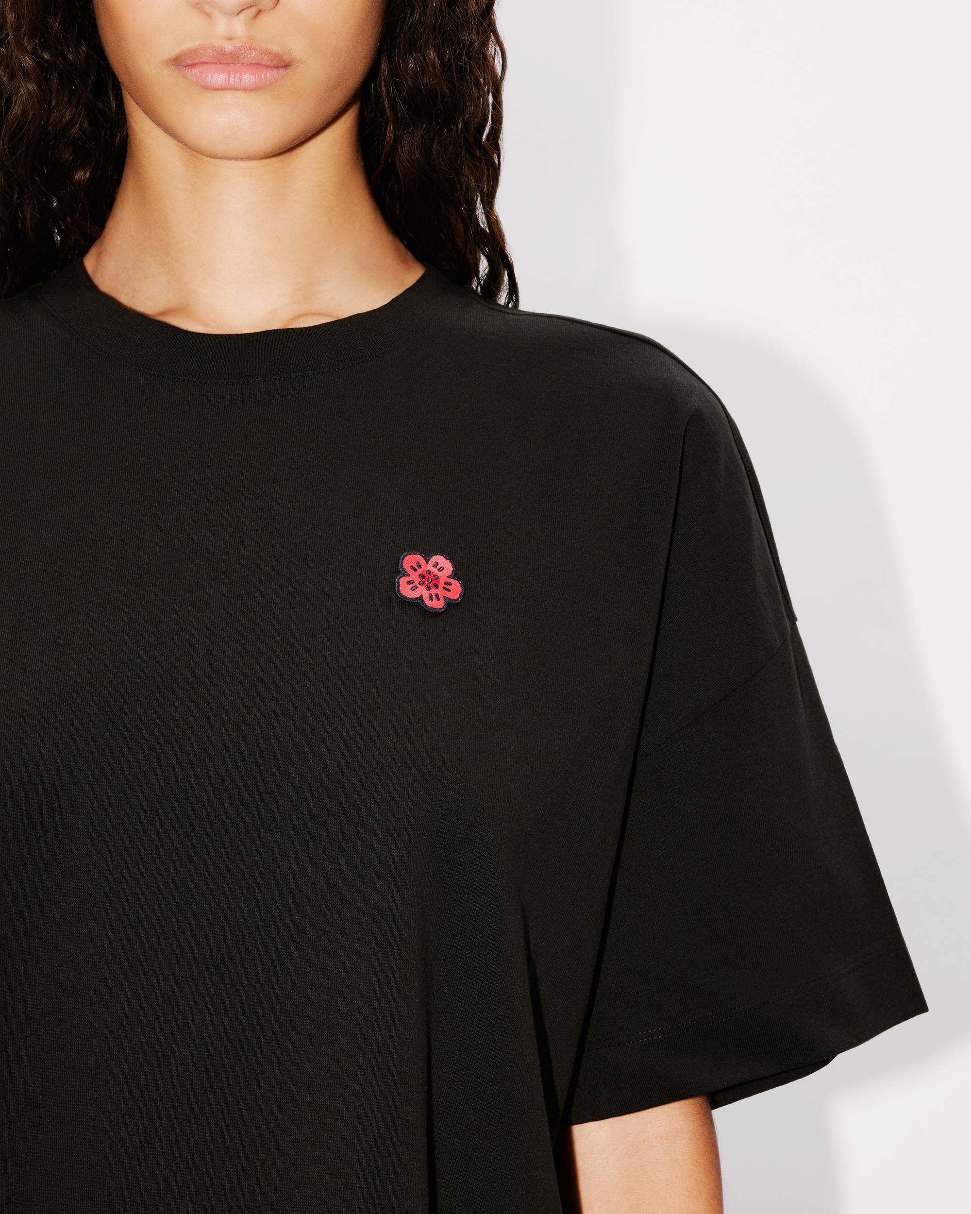 'Boke Flower' embroidered T-shirt dress - 6