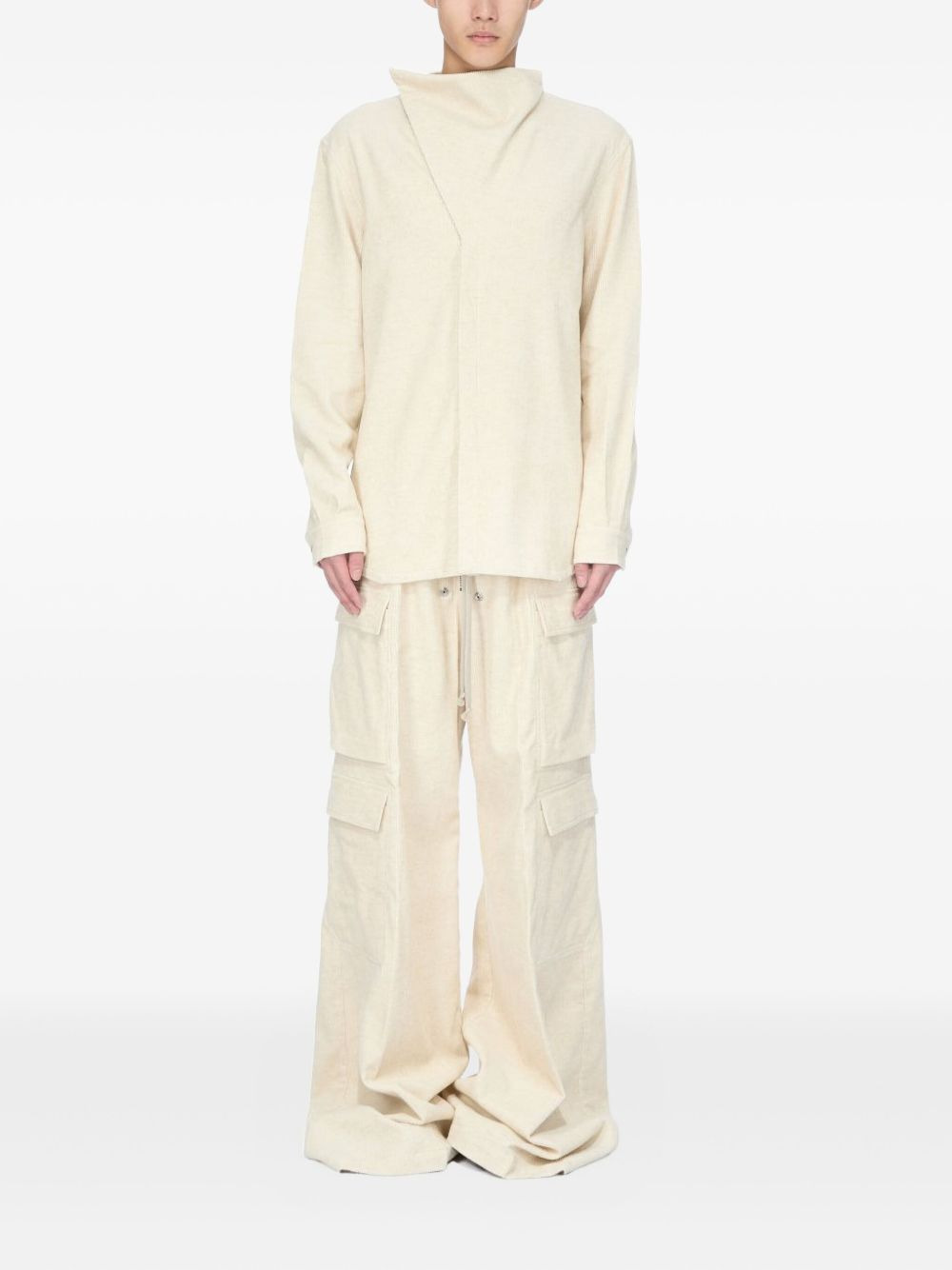 high-neck long-sleeve shirt - 4